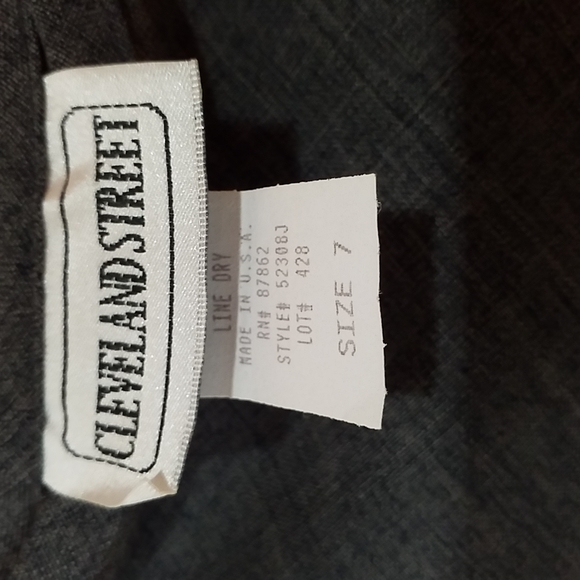 NYC MADE! Vintage Skirt! Perfect Condition. Charcoal Gray. NWT. Long, Maxi. - Picture 11 of 11